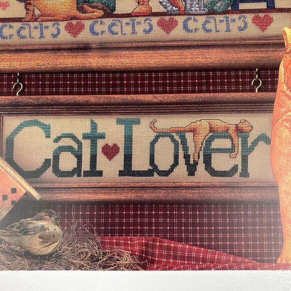 VTG Alma Lynne Designs Cat Lover 1995 cross stitch pattern leaflet ALX-128 - Picture 3 of 7